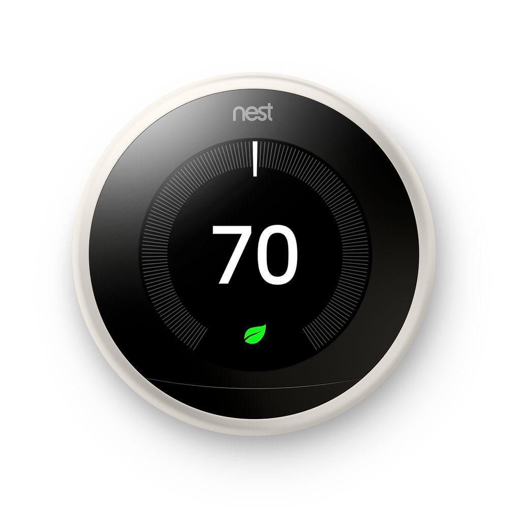 Google Nest T3017US Learning Thermostat 3rd Generation, White T3017US by Google Nest