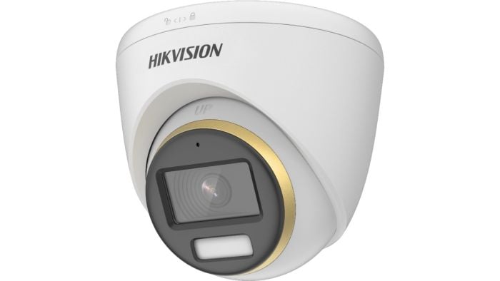 Hikvision DS-2CE72DF3T-FS-2.8MM 2 Megapixel ColorVu Audio Fixed Turret Camera with 2.8mm Lens DS-2CE72DF3T-FS-2-8mm by Hikvision